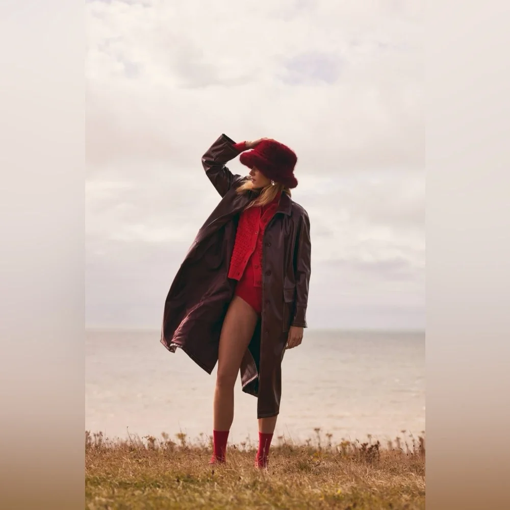 Damson Madder Aggie Knitted Tank in Red UK 10 / US 6 - Picture 12 of 15